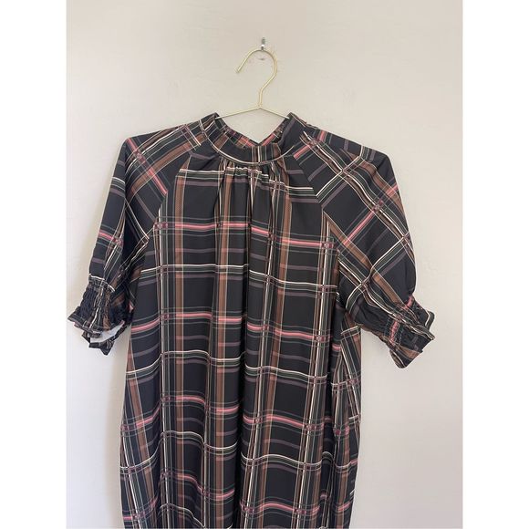 ELOQUII Plaid Pattern Plus Size Midi Dress Size 14 - Picture 2 of 8